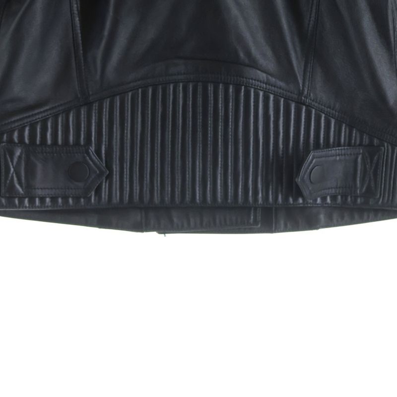 Fendi Gold Edition Studded Leather Jacket Black S8k