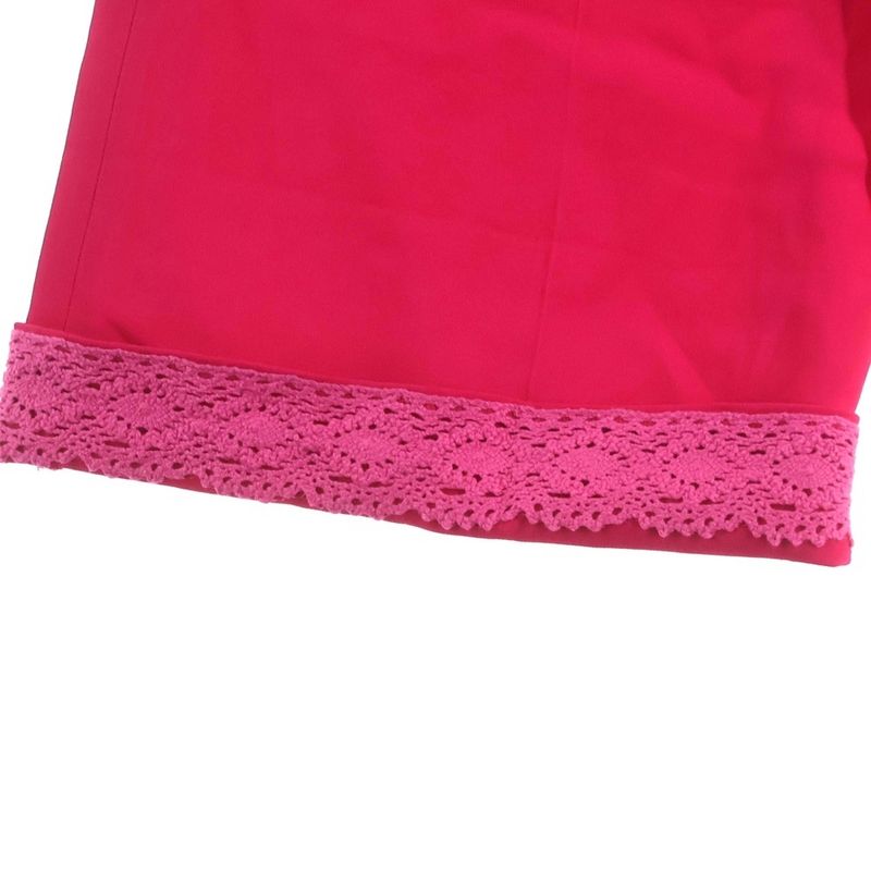 Gucci Viscose Panst Hem Lace Rayon Pants Pink