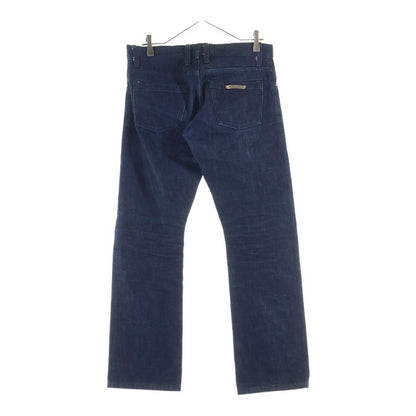 Chrome Hearts Dnm Pants Crs Btn Indigo Cross Ball Button Washed Denim
