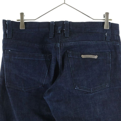 Chrome Hearts Dnm Pants Crs Btn Indigo Cross Ball Button Washed Denim