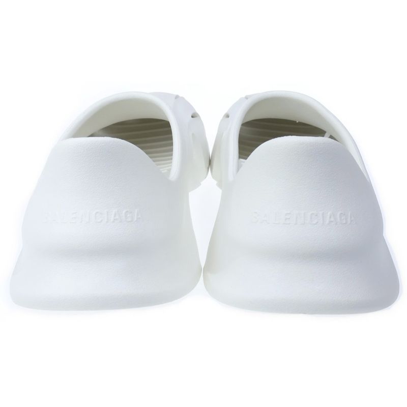 Balenciaga Mold Closed Rubber Sandals White