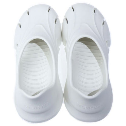 Balenciaga Mold Closed Rubber Sandals White