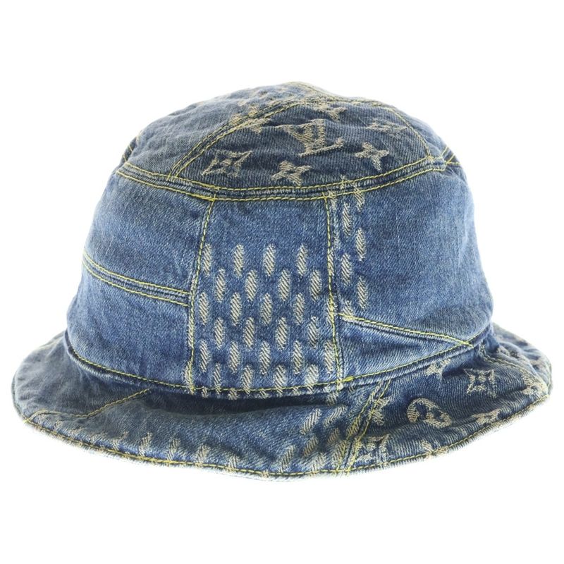 Louis Vuitton Pone Denim Bucket Hat Indigo