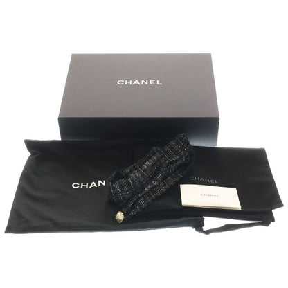 Chanel Quilted Caviar Leather Chain Clutch Shoulder Bag Beige