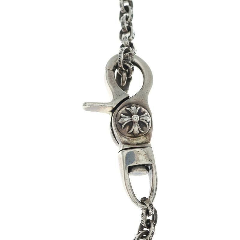 Chrome Hearts Chn Paper Tbar Long T Bar Chain Wallet Silver