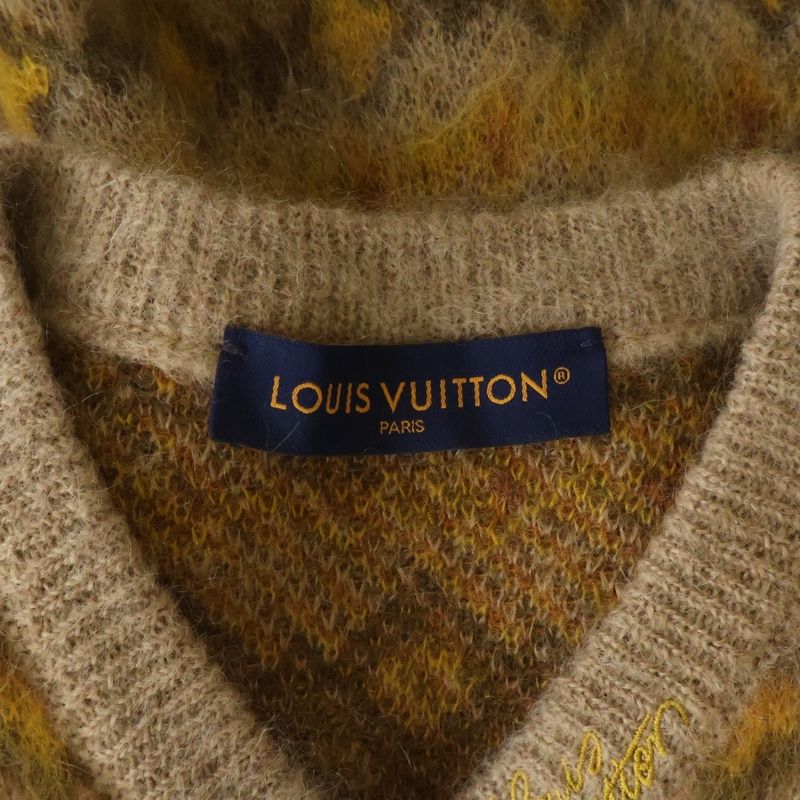 Louis Vuitton Mohair Knit Sweater Brown