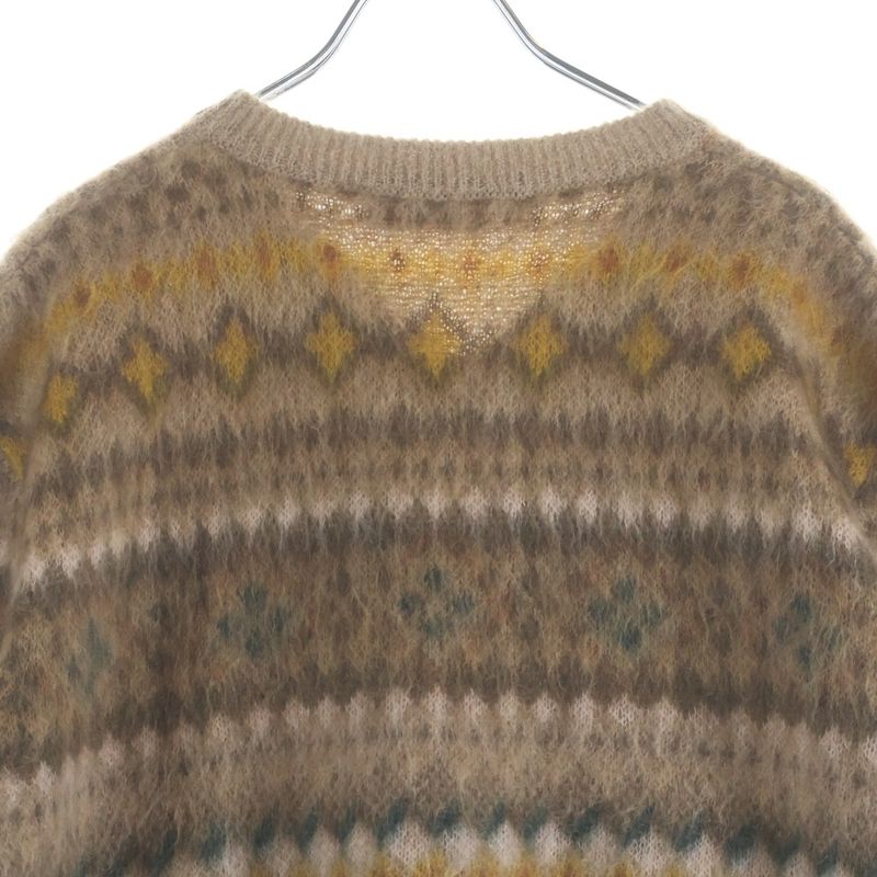 Louis Vuitton Mohair Knit Sweater Brown