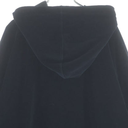 Gucci Chenille Embroidered Velvet Hoodie Pullover Black Sweater
