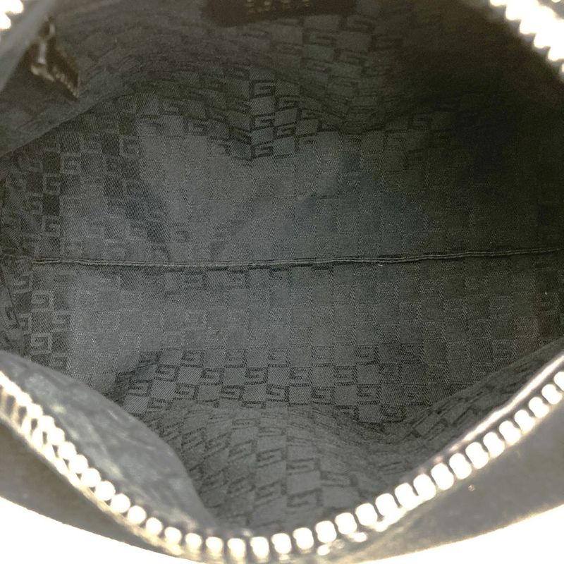 Gucci Shoulder Bag Suede Black