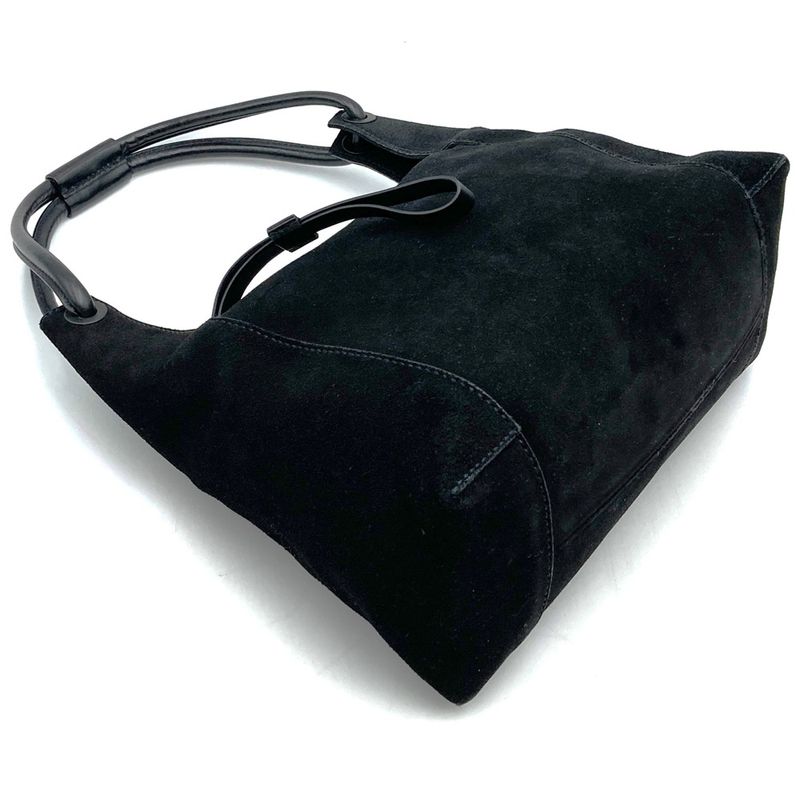 Gucci Shoulder Bag Suede Black