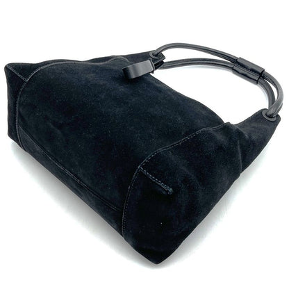 Gucci Shoulder Bag Suede Black