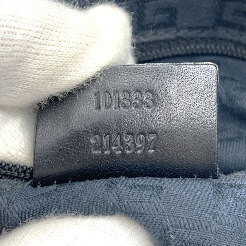 Gucci Shoulder Bag Suede Black