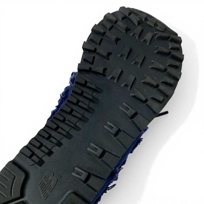 Miu Sneakers Shoes Denim Navy New Balance Collaboration 574 Logo Fringe