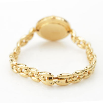Gucci Change Bezel 5 Watch Quartz White Dial 11 12 Gold