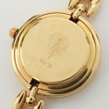 Gucci Change Bezel 5 Watch Quartz White Dial 11 12 Gold