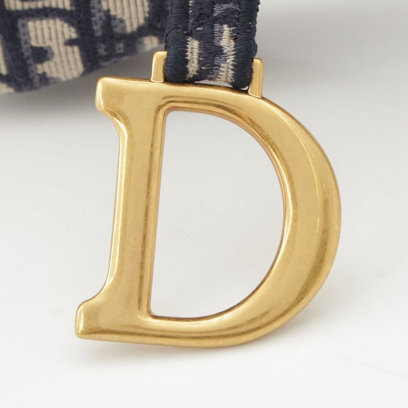 Dior Oblique Saddleback Shoulder Bag Navy