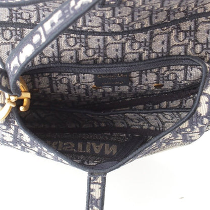 Dior Oblique Saddleback Shoulder Bag Navy