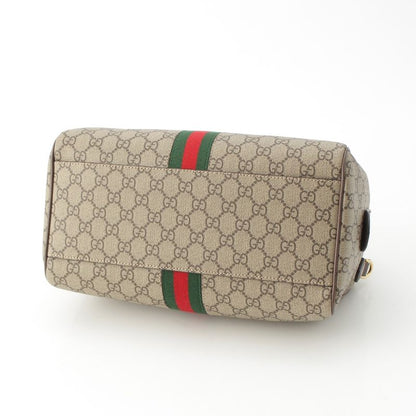 Gucci Ophidia GG Supreme 2-Way Shoulder Boston Bag Beige