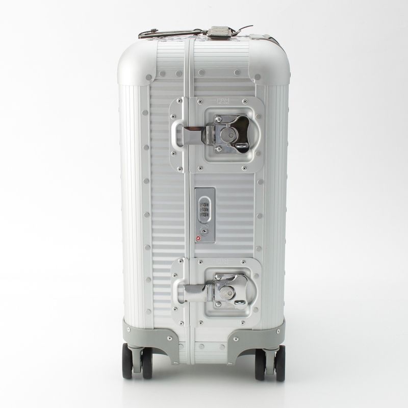 Gucci Fpm GG Supreme Canvas Aluminum Trolley Cabin Carry Case Suitcase Silver