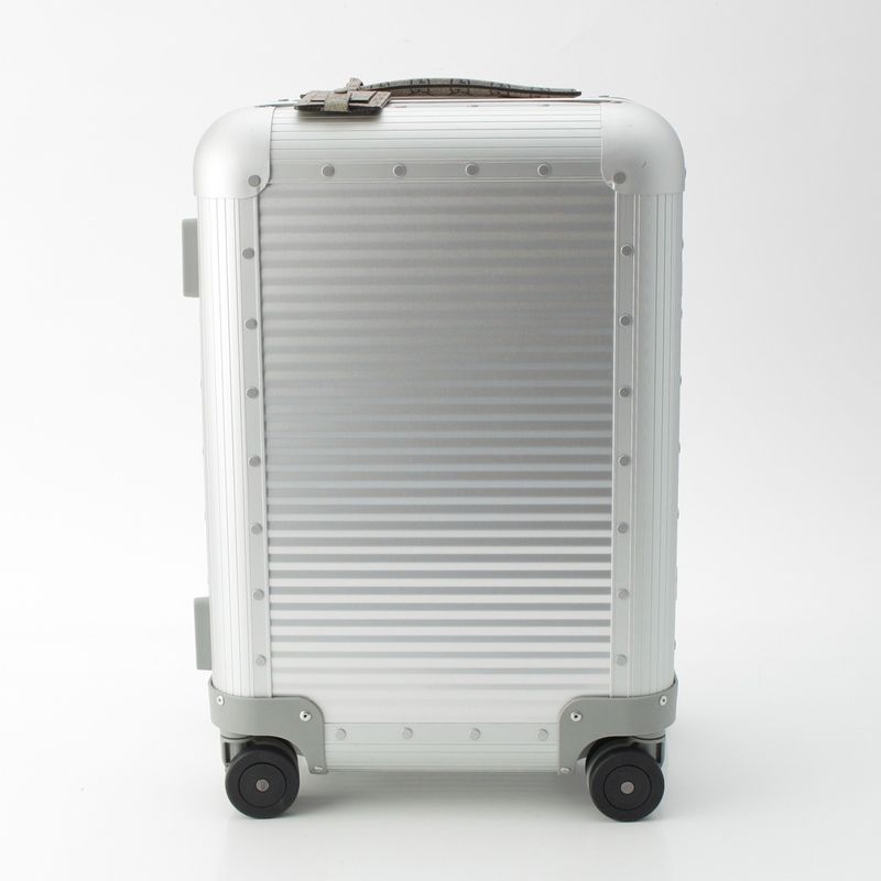 Gucci Fpm GG Supreme Canvas Aluminum Trolley Cabin Carry Case Suitcase Silver