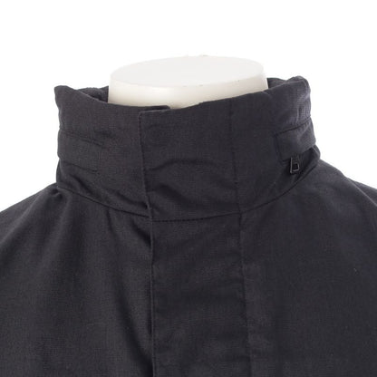 Prada Sports Hood Zip Up Double Zip Nylon Jacket Dark Gray Black
