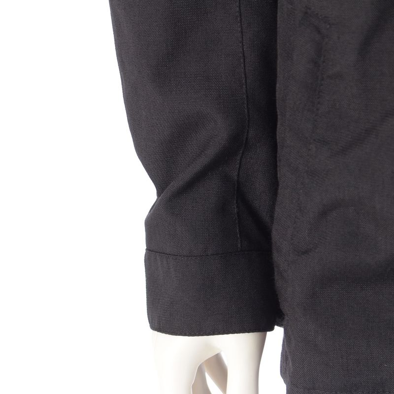 Prada Sports Hood Zip Up Double Zip Nylon Jacket Dark Gray Black