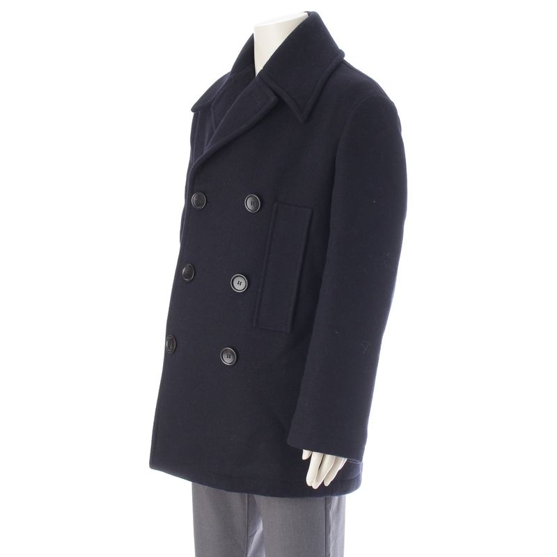 Gucci Sherry Wool Cotton Double Breasted Peacoat