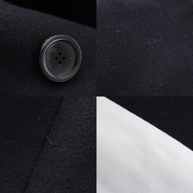 Gucci Sherry Wool Cotton Double Breasted Peacoat