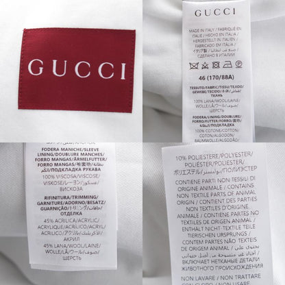 Gucci Sherry Wool Cotton Double Breasted Peacoat