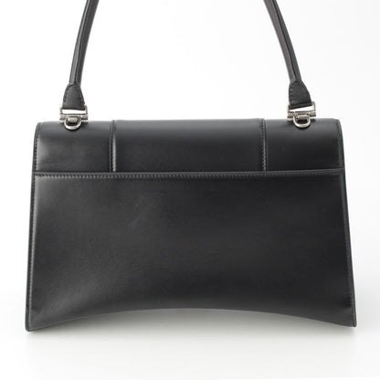 Balenciaga Our Glass Leather Handbag Black