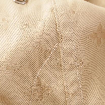 Louis Vuitton Monogram All Over Pattern Jacquard Gabardine Hooded Mod Coat Zrq