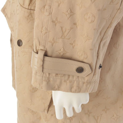 Louis Vuitton Monogram All Over Pattern Jacquard Gabardine Hooded Mod Coat Zrq