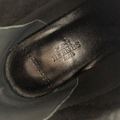 Hermes Duo Boots Short Shoes Fabric Black Knit Exlibris