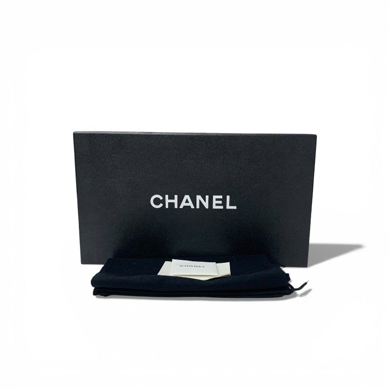 Chanel Loafers Leather Shoes Patent Red Silver CC Logo Turnlock