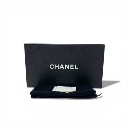Chanel Loafers Leather Shoes Patent Red Silver CC Logo Turnlock