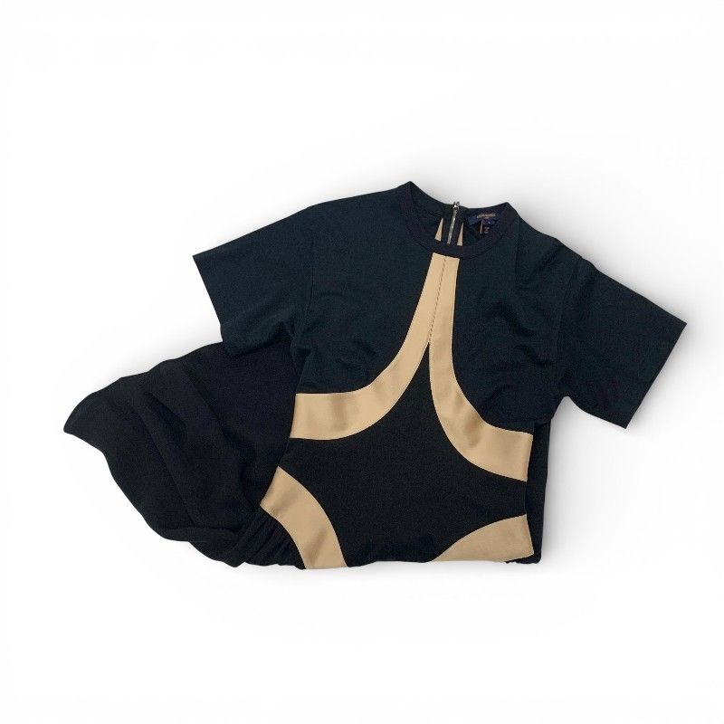 Louis Vuitton Dress Black Beige