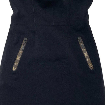 Louis Vuitton Dress Black Monogram High