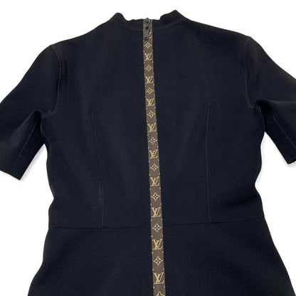 Louis Vuitton Dress Black Monogram High
