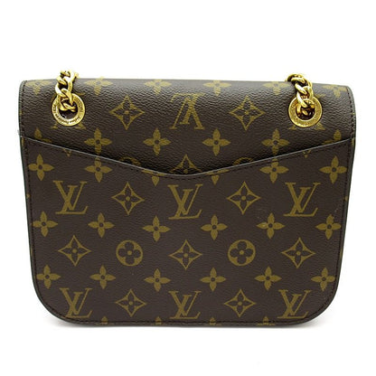 Louis Vuitton Passi Monogram Shoulder Bag Brown