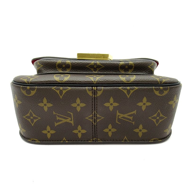 Louis Vuitton Passi Monogram Shoulder Bag Brown
