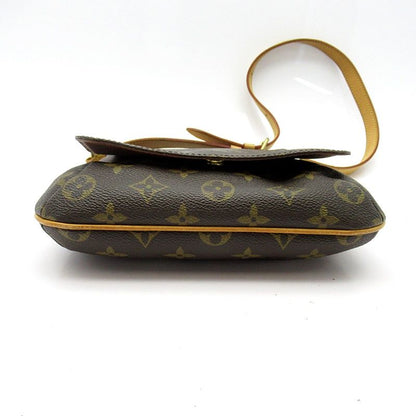 Louis Vuitton Musette Salsa Short Monogram Shoulder Bag Brown