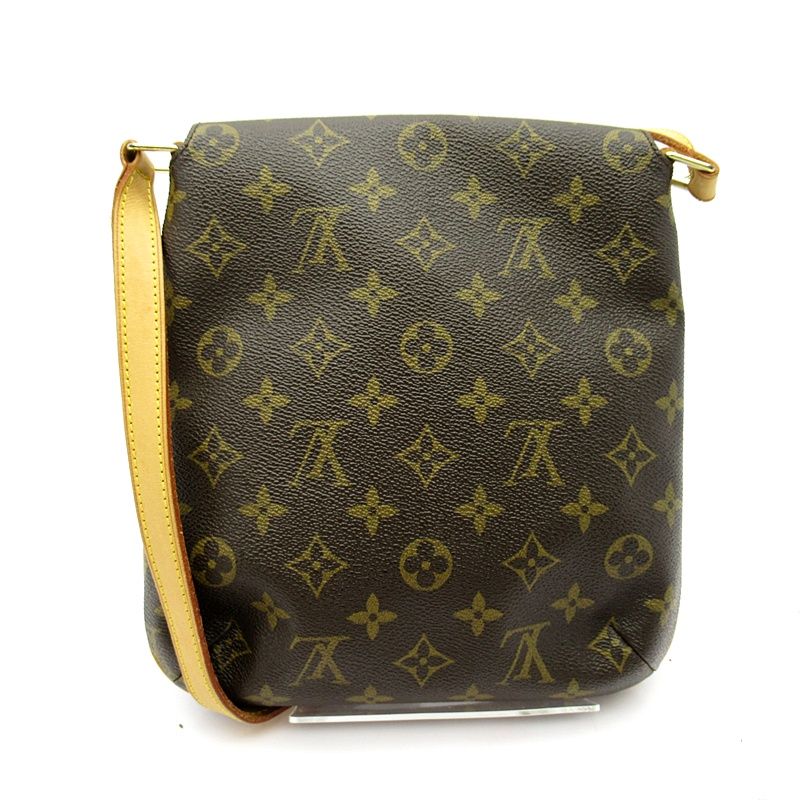 Louis Vuitton Musette Salsa Short Monogram Shoulder Bag Brown