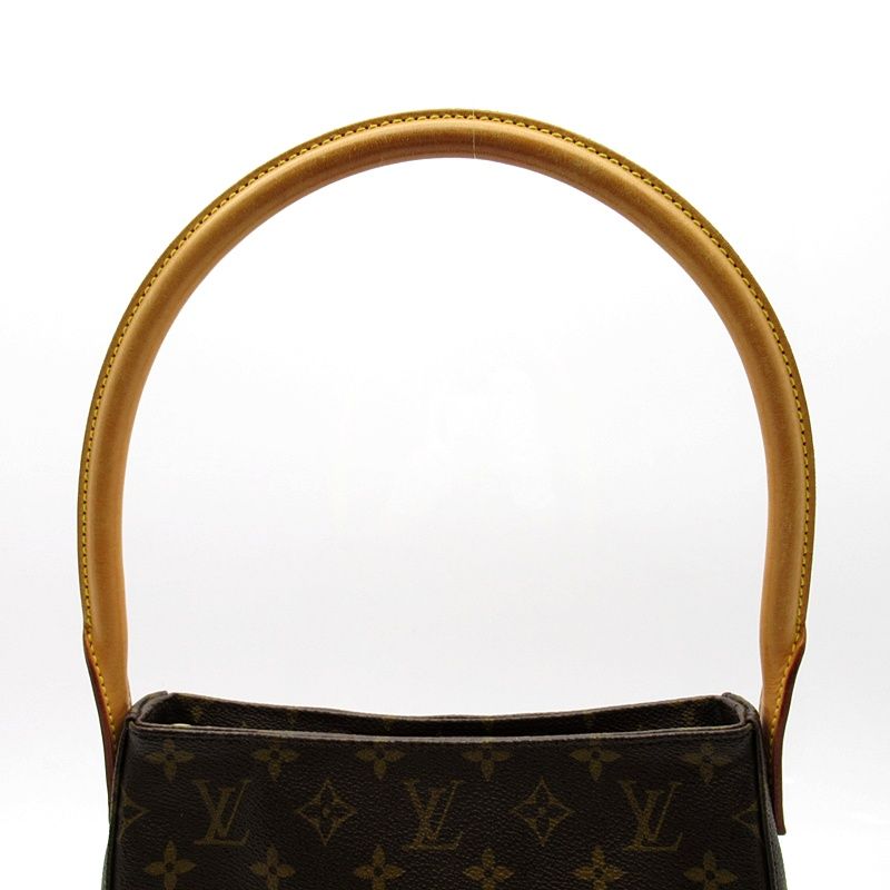 Louis Vuitton Looping MM Monogram Shoulder Bag Brown