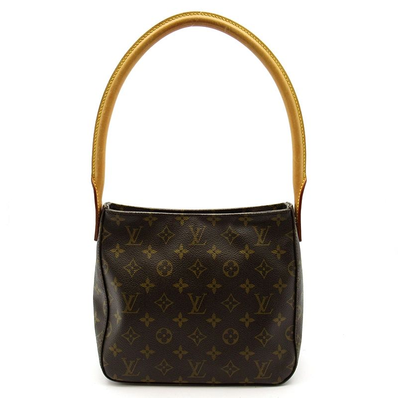 Louis Vuitton Looping MM Monogram Shoulder Bag Brown