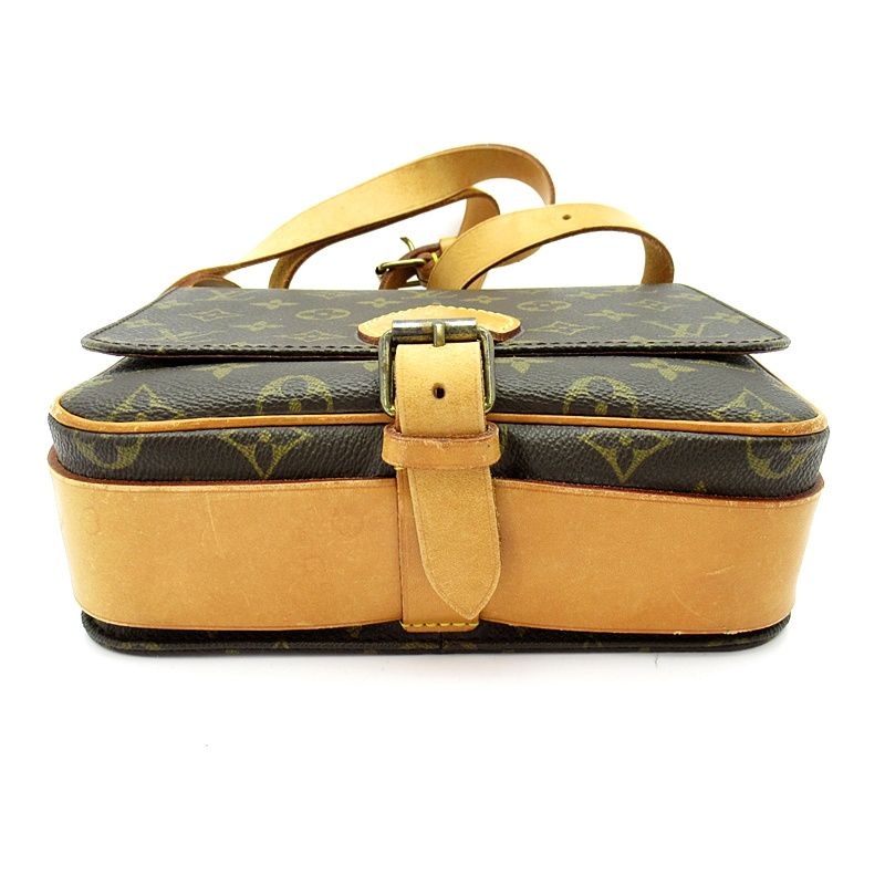 Louis Vuitton Cartouchiere 22 Monogram Shoulder Bag Brown