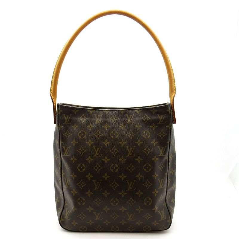 Louis Vuitton Looping GM Monogram Shoulder Bag Brown