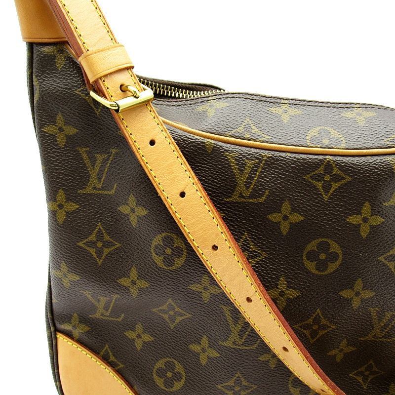 Louis Vuitton Boulogne 30 Monogram Shoulder Bag Brown