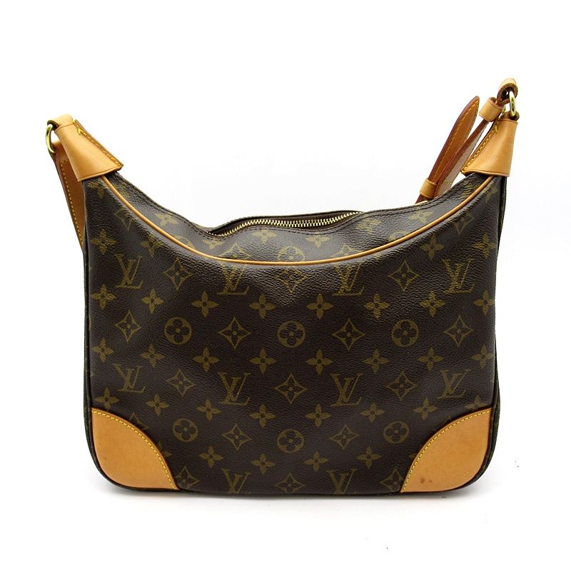 Louis Vuitton Boulogne 30 Monogram Shoulder Bag Brown