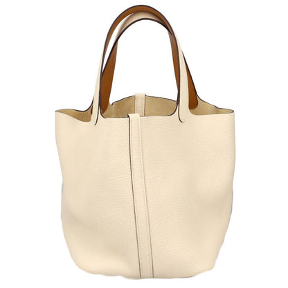 Hermes Picotin Lock MM Eclat Taurillon Clemence Swift Shoulder Bag Nata Gold