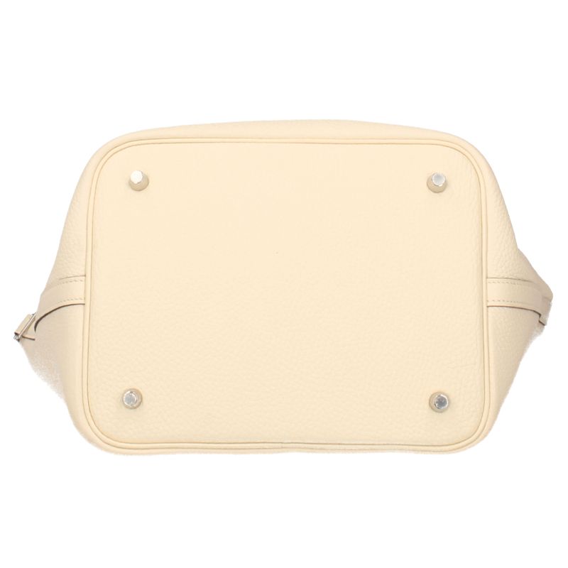 Hermes Picotin Lock MM Eclat Taurillon Clemence Swift Shoulder Bag Nata Gold